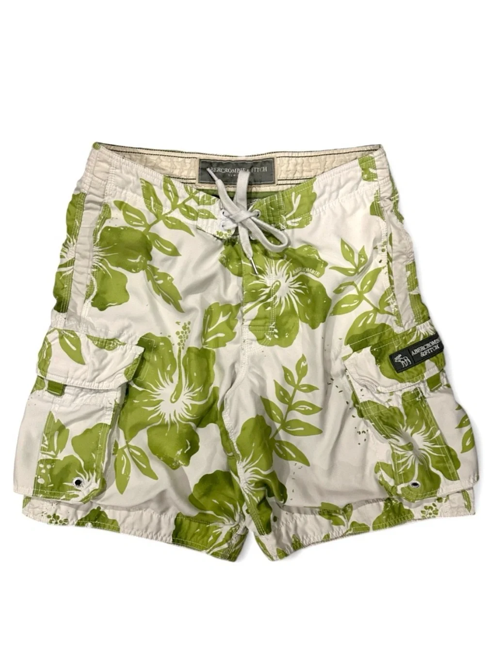 Vintage Y2K Abercrombie & Fitch 9 in. Men’s Swim Board Shorts Size Waist 34”